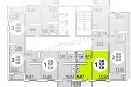 Продам однокомнатную новостройку 35.0 м² этаж 13/16 район Анапский город Анапа