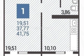 Продам однокомнатную новостройку 40.0 м² этаж 7/16 район Анапский город Анапа улица Ленина 229